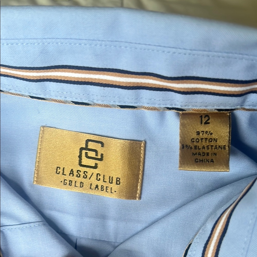Boys size 12 Blue Dress Shirt